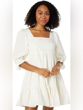 Madewell 100% Cotton Lizzy Poplin Babydoll Dress sz 6